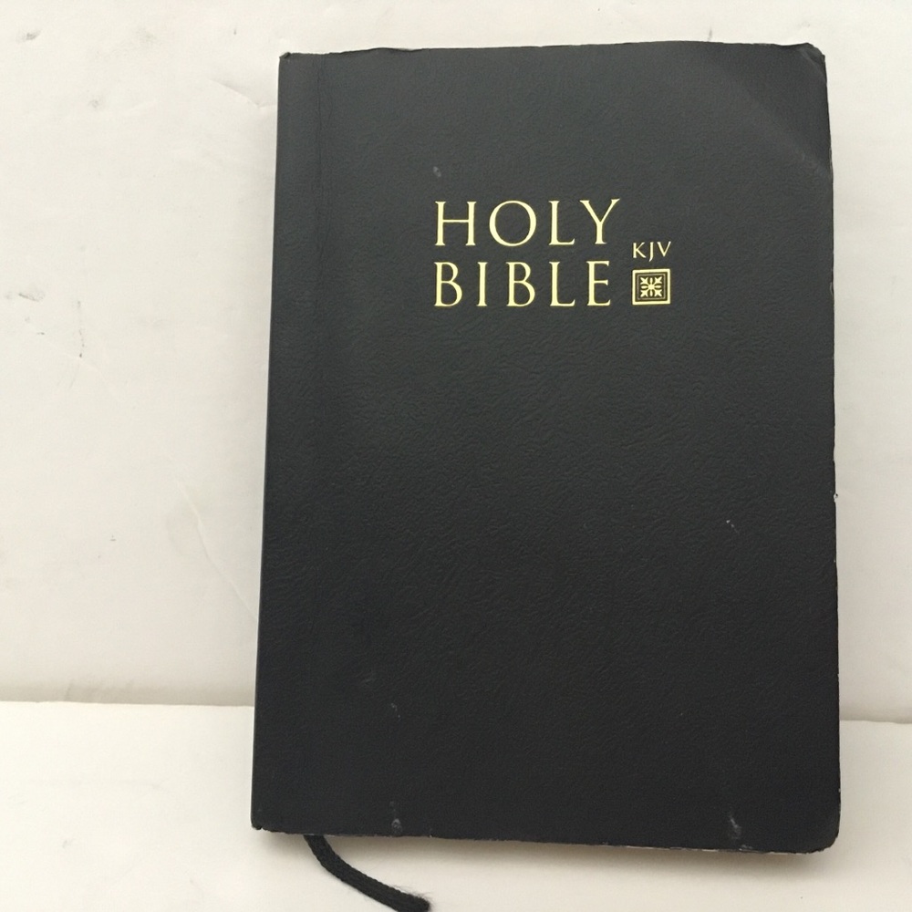 Holy Bible KJV. Black hard cover